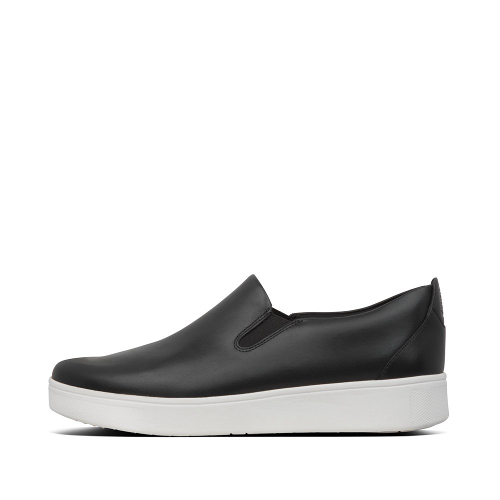 Fitflop Womens Slip-on Black - Rally Sneakers - 51OLVETAB